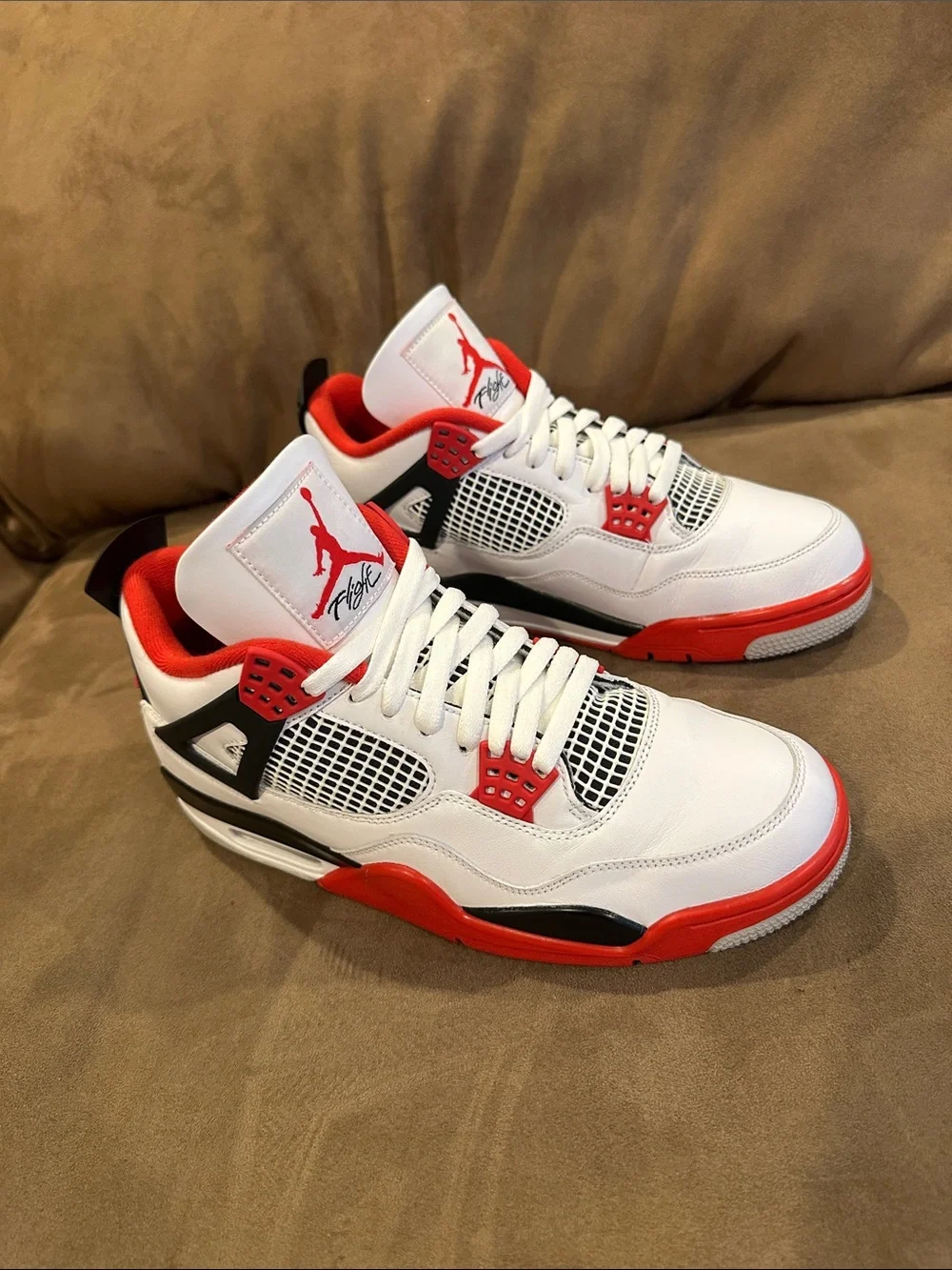Jordan 4 Retro “Fire Red” size 10